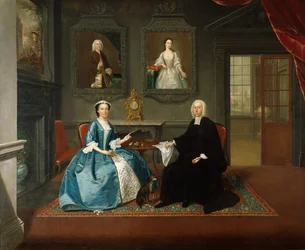 Révérend Streynsham Master et sa femme, Margaret de Croston, Lancashire, 1743-44